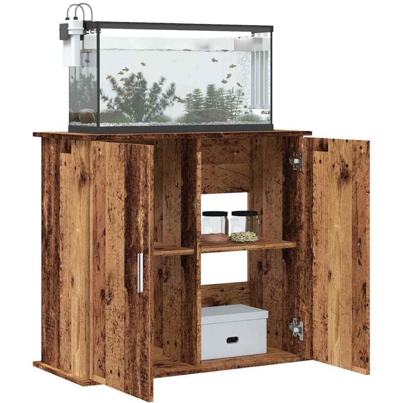 Vidaxl - Aquariumständer Altholz-Optik 81x36x73 cm Holzwerkstoff
