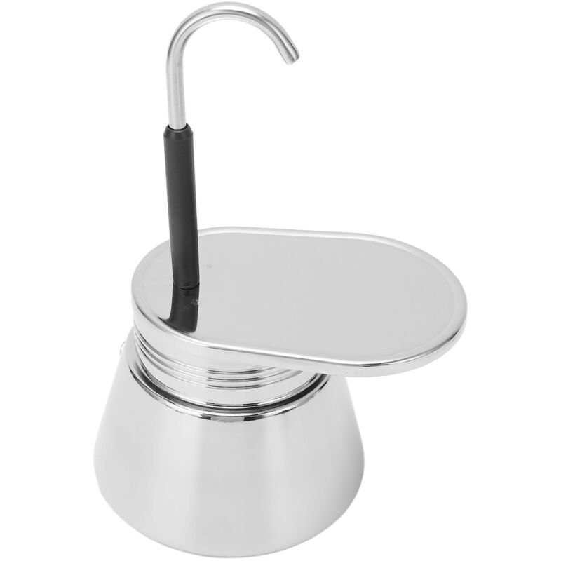 Aramox Italienische Kaffeemaschine Moka-Kanne mit einem Ausguss, italienische Kaffeemaschine aus Edelstahl für den Herd zu Hause, im Büro oder beim