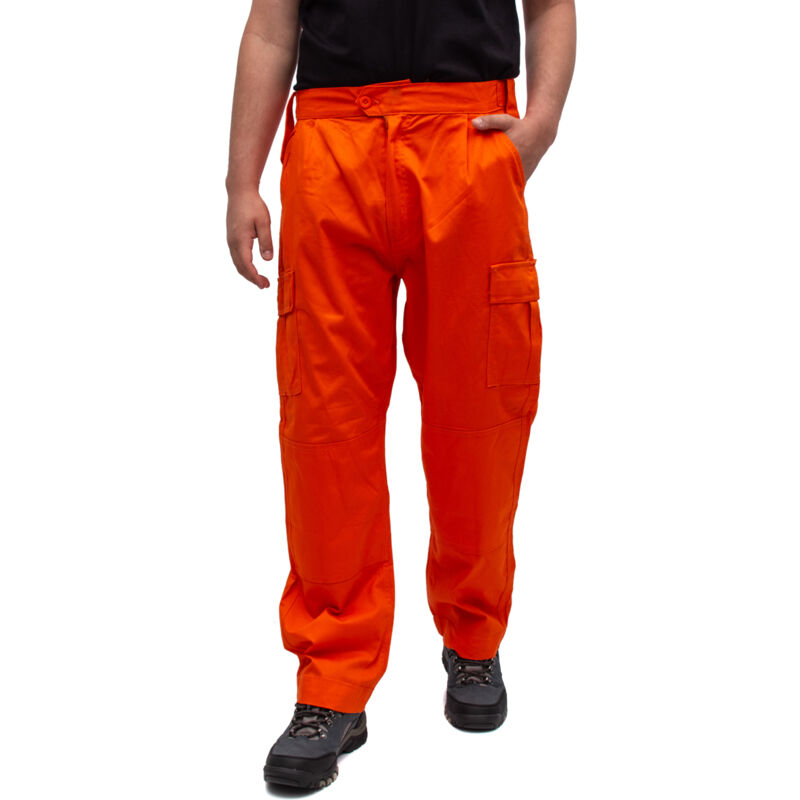 ARBEITSHOSE, hüftlang, COMBAT PANTS, orange B FIRI Arbeitshose, orange Combat Pants, Größe S, hüftlang