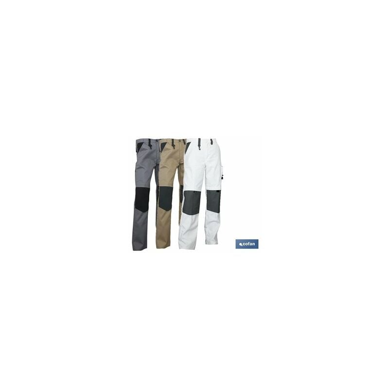 Lenoir-Arbeitshose, 280 g/m, Beige-Schwarz, T-60