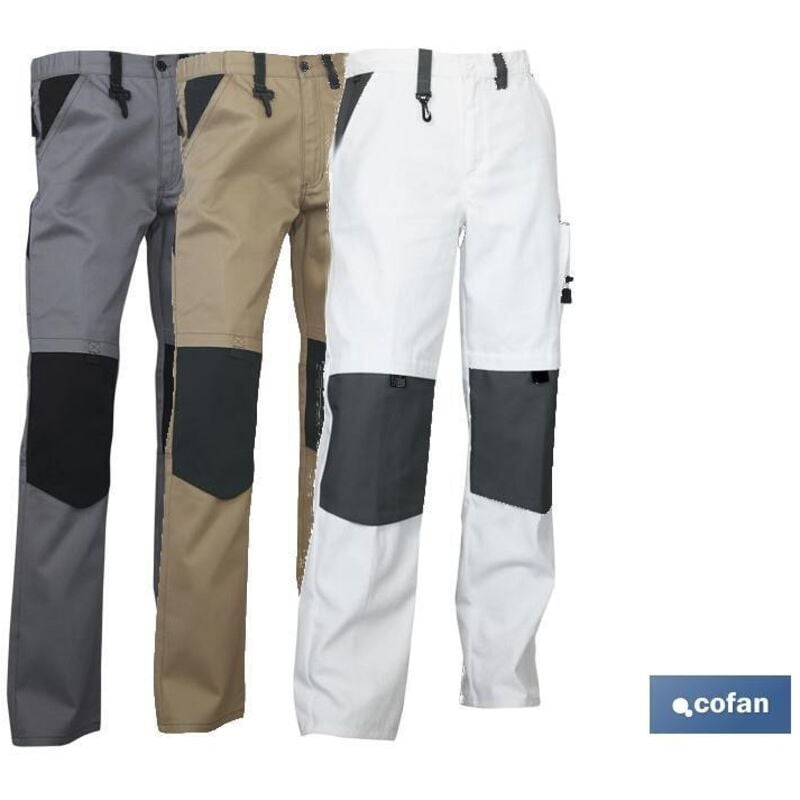 Lenoir-Arbeitshose, 280 g/m, Grau-Schwarz, T-42