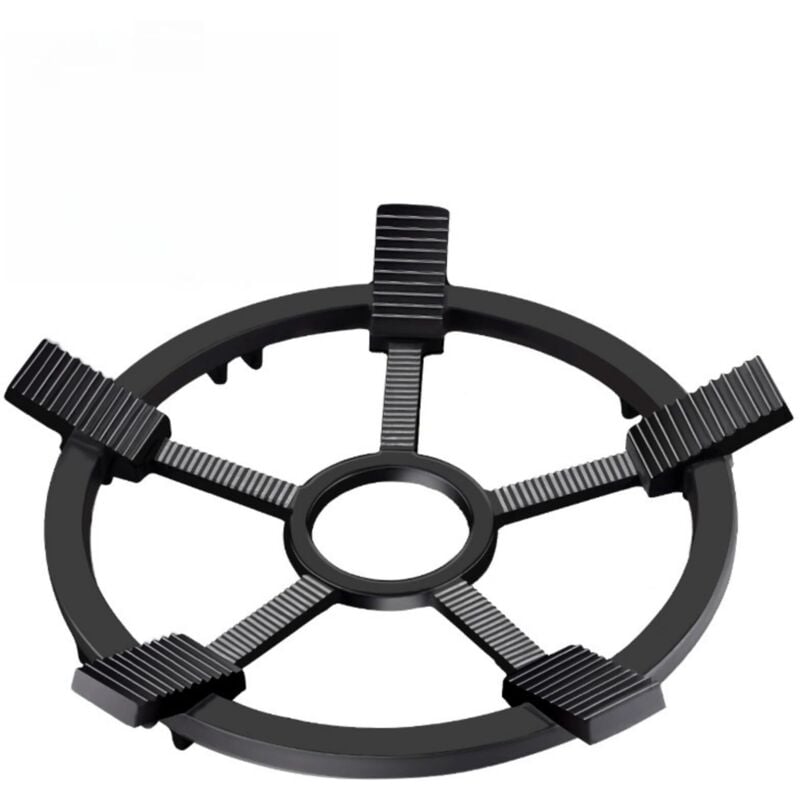 Arbeitsring für Gaskochfeld, 2-in-1-Brennerhalterung, rutschfester Gasdruckregler, robuster gusseiserner Topfdeckel, geeignet für heiße Pfannen und