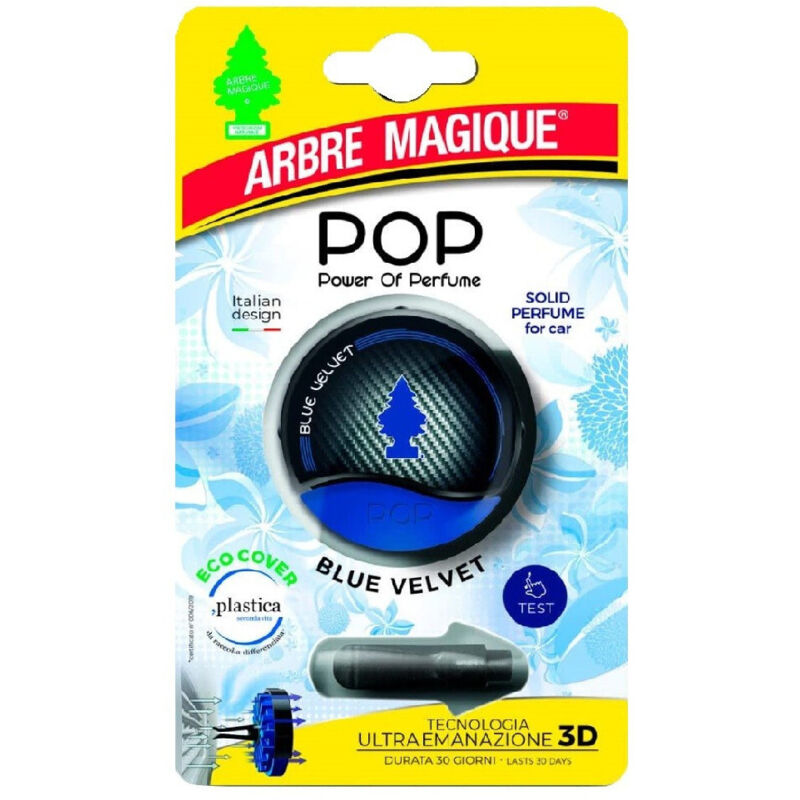 Trade Shop - Arbre Magique Pop-Parfüm-Dodorant-Auto-Duft-Duft-Blau-Samt -