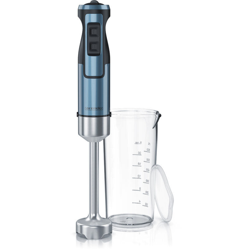 Edelstahl Stabmixer 1000 Watt - vierflügeliges Messer - Handmixer - Pürierstab - stufenlose Geschwindigkeitsregelung - Turbotaste - Arendo