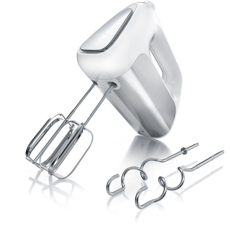Elektrischer Handmixer Handrührer - inkl. 2 Quirle und 2 Knethaken aus Edelstahl - Handrührgerät - Hakenentriegelung - Turbotaste - Arendo