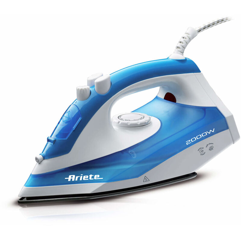 Ariete 6234 Trocken- & Dampfbügeleisen Teflon soleplate 2000 W Blau, Weiß