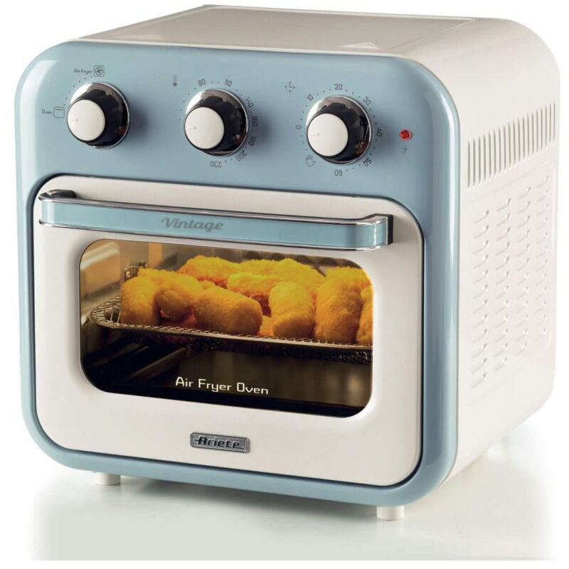 Vintage Air Fryer Mini- Ofen blau - Ariete