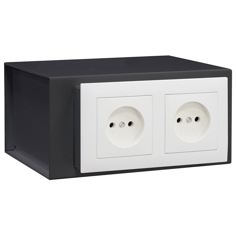 Socket Steckdosentresor, getarnter Safe, versteckter Tresor, Wandtresor, Steckdose 10 x 20 x 15 cm, 2,5L (23000W-S0) - Arregui