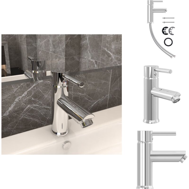 Waschtischarmatur Verchromt 130x176 mm - Waschtische Armature - Chrom Armatur - Messing Armatur - Küchenarmatur - Badezimmersanierung