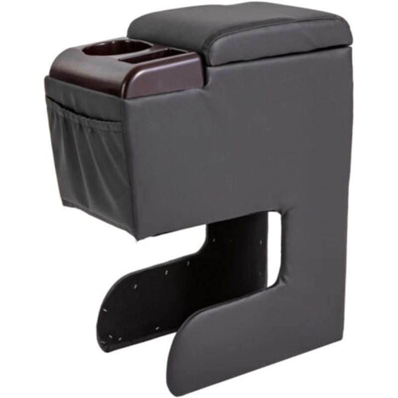 Gojoy - Armlehne Auto, Mittelkonsole Auto Auto Armlehne Universal Auto Auto Zentrale Lagerbehälter Schwarz Auto Armlehne Kissen Pad