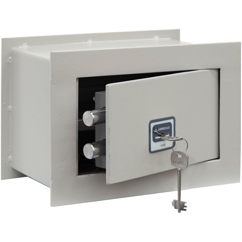 Arregui - Ideal-5 271300 Wandtresor zum Einmauern Safe Tresor mit Doppelbart Sicherheitsschloss Doppelbolzen Verrigelung Anwenderfreundlicher Tresor
