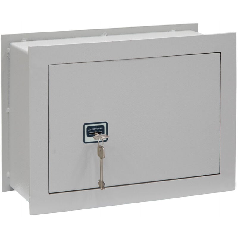 Ideal-5 271340 Wandtresor zum Einmauern Safe Tresor mit Doppelbart Sicherheitsschloss Doppelbolzen Verrigelung Anwenderfreundlicher Tresor mit