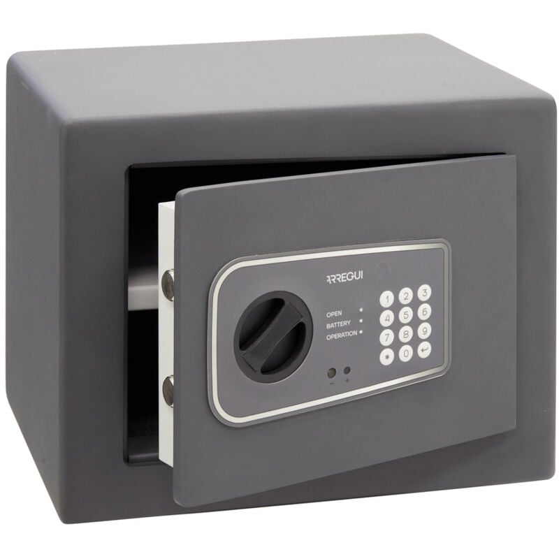 ARREGUI Logica 10 Möbeltresor mit 10 mm Starker Front + Aufbohrschutzplatte, Safe Tresor mit Zahlencode, Tresor für Zuhause mit Sägeschutz