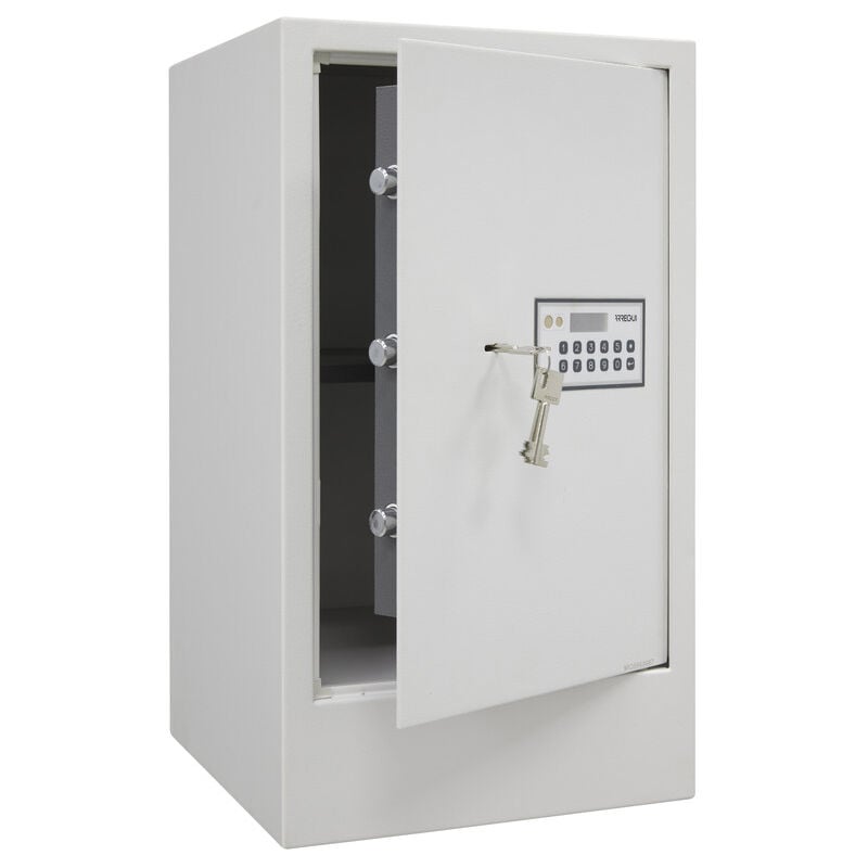 Magna 590090 Möbeltresor mit 2 Faktor-Sicherheitsschloss: Zahlencode + Schlüssel, Safe Tresor mit Doppelbolzen Verriegelung, Tresor für Zuhause, Büro