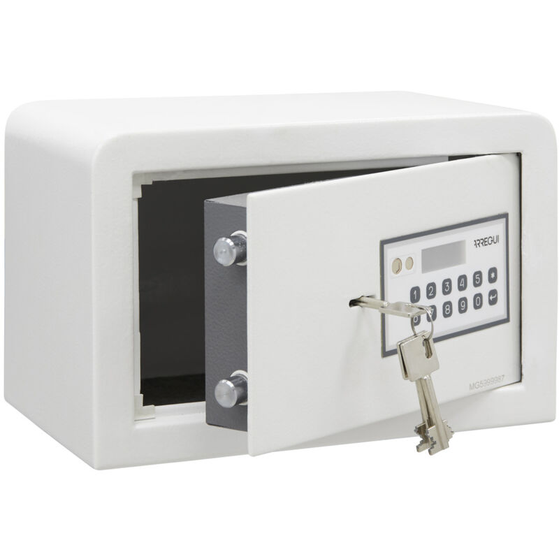 ARREGUI Magna 590010 Möbeltresor mit 2 Faktor-Sicherheitsschloss: Zahlencode + Schlüssel, Safe Tresor mit Doppelbolzen Verriegelung, Tresor für
