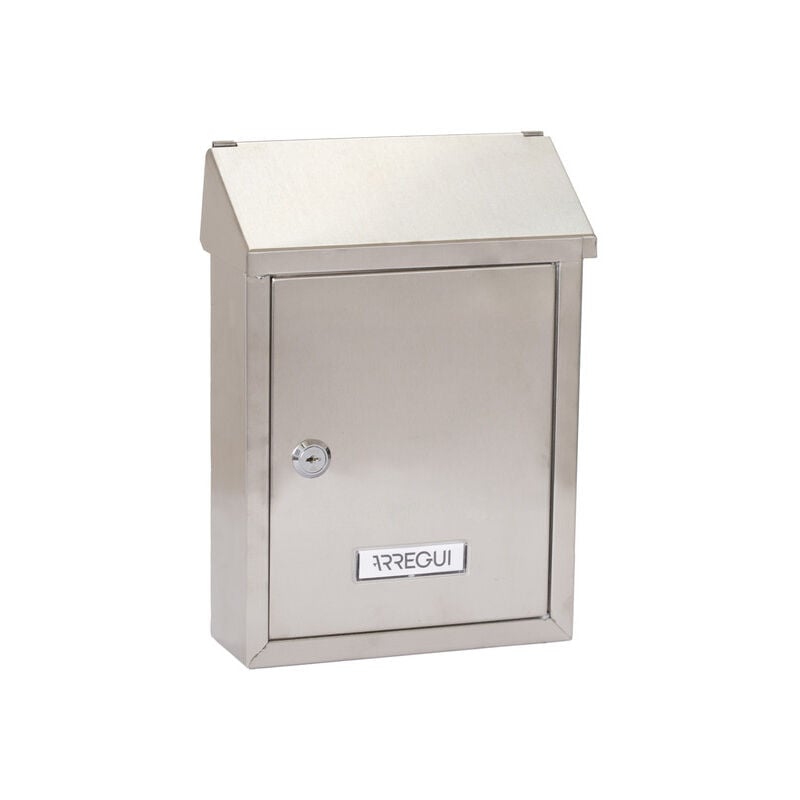 Smart E5727 Briefkasten oder Durchwurfbriefkasten aus Edelstahl, Größe s (din A5 Post), Wandbriefkasten für den Außenbereich mit Schutzklappe,