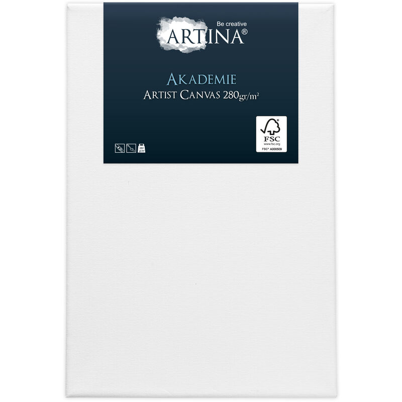 Akademie Keilrahmen Leinwand 50x40x1 cm - Artina