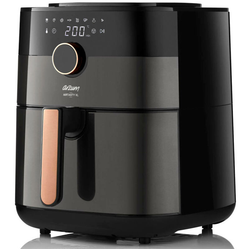 Arzum - AR2074 Airtasty Heißluftfritteuse Air Fryer Herausnehmbarer Korb Schwarz/Kupfer