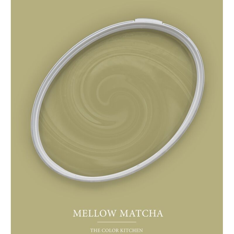Wandfarbe Grün matt The Color Kitchen Mellow Matcha Exklusive Innendispersion Hohe Deckkraft 5 Liter