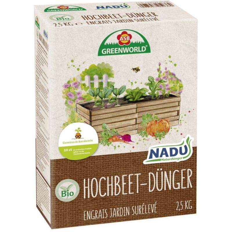 Bio Hochbeetdünger Nadu 2,5 kg Dünger - Asb Greenworld