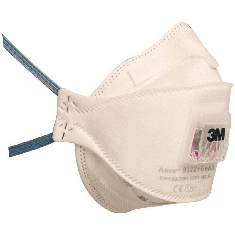 3M - Atemschutzmaske 9322+Gen3SV FFP2/V nr d m.Ausatemventil,faltbar 5St./KT