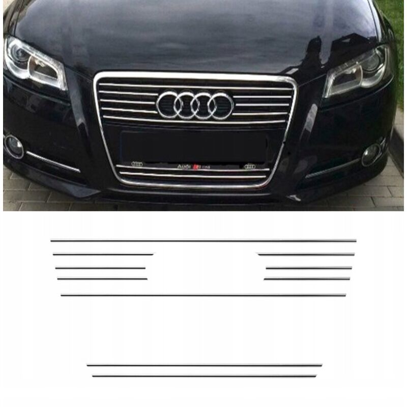 AUDI A3 8PA 8P S3 Chromgrill Zierleiste Tuning