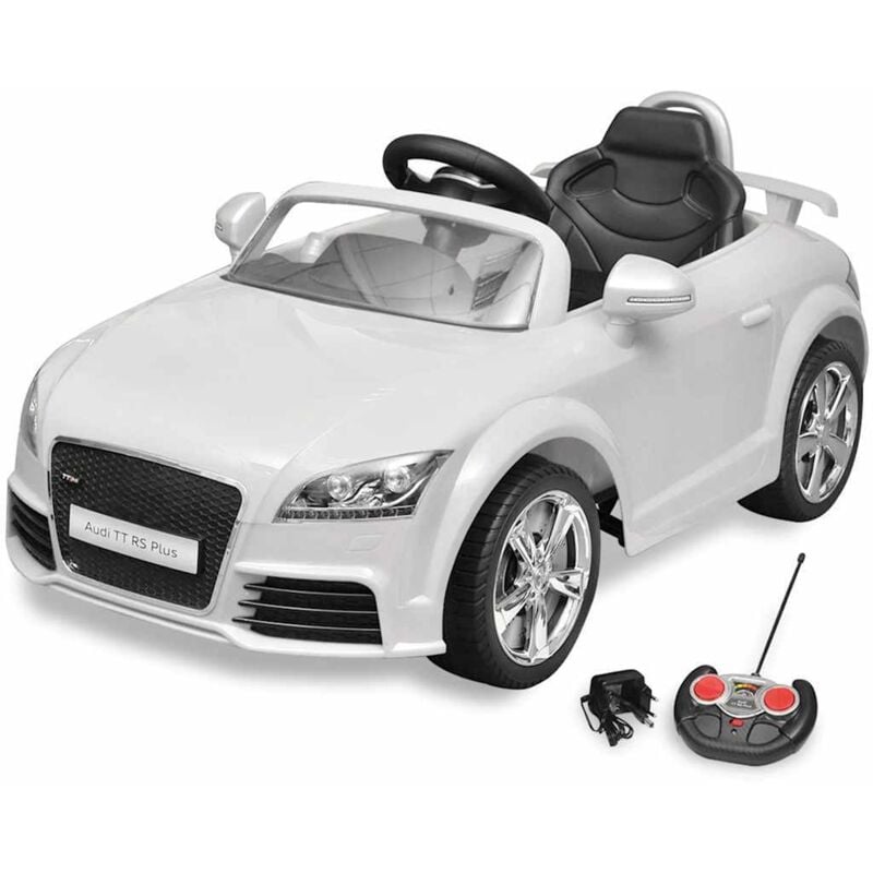 Vidaxl - Audi tt rs Aufsitzauto für Kinder mit Fernsteuerung Weiß