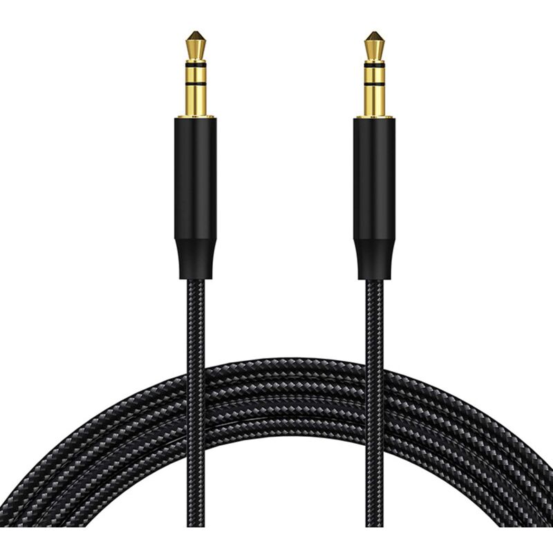 Audio-Klinkenkabel, Aux-Hilfskabel, 3,5 mm Stecker auf Stecker, Nylon-Stereo-Audiokabel für Kopfhörer, iPod, iPhone, iPad, HiFi, Tablet, Autoradio,