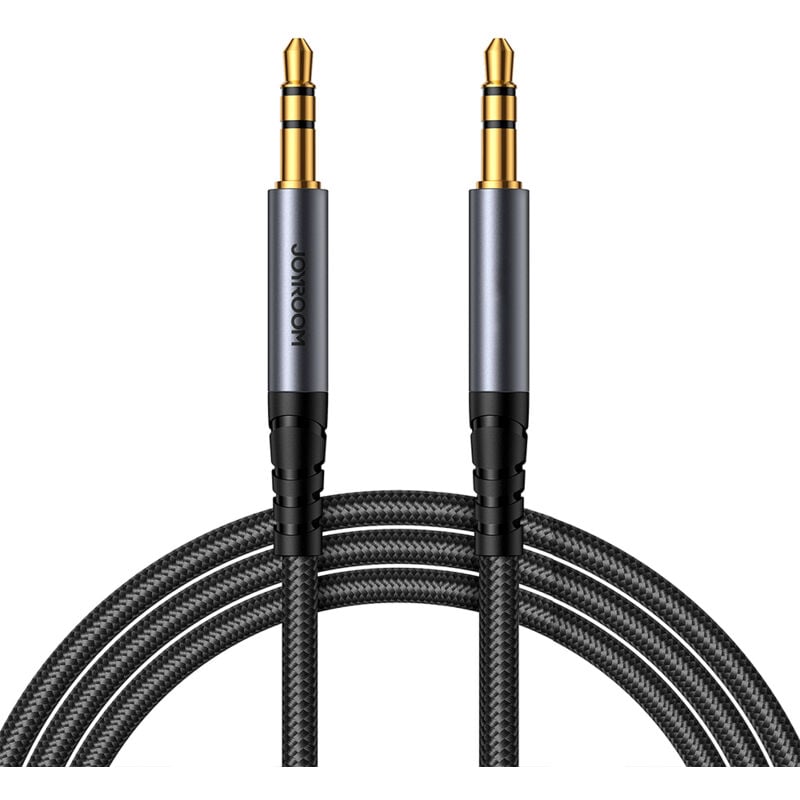 Joyroom Stereo-Audiokabel AUX 3,5 mm Miniklinke 1,2 m schwarz (SY-A08) AUX-Audio-Kabel