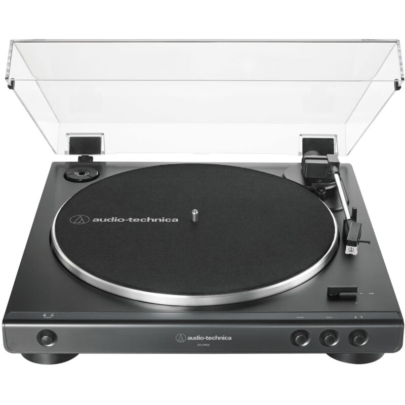 Audio-Technica AT-LP60X Audio-Plattenspieler mit Riemenantrieb Schwarz Vollautomatisch