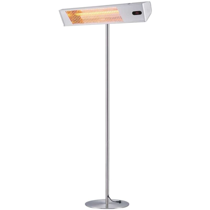 Sined Caldo Ira Inox Palo Infrarotheizung Für Den Außenbereich Mit Komplettem Stangensatz 2000w Grau Ira Kurzwellenelektroheizer Für Den Außenbereich