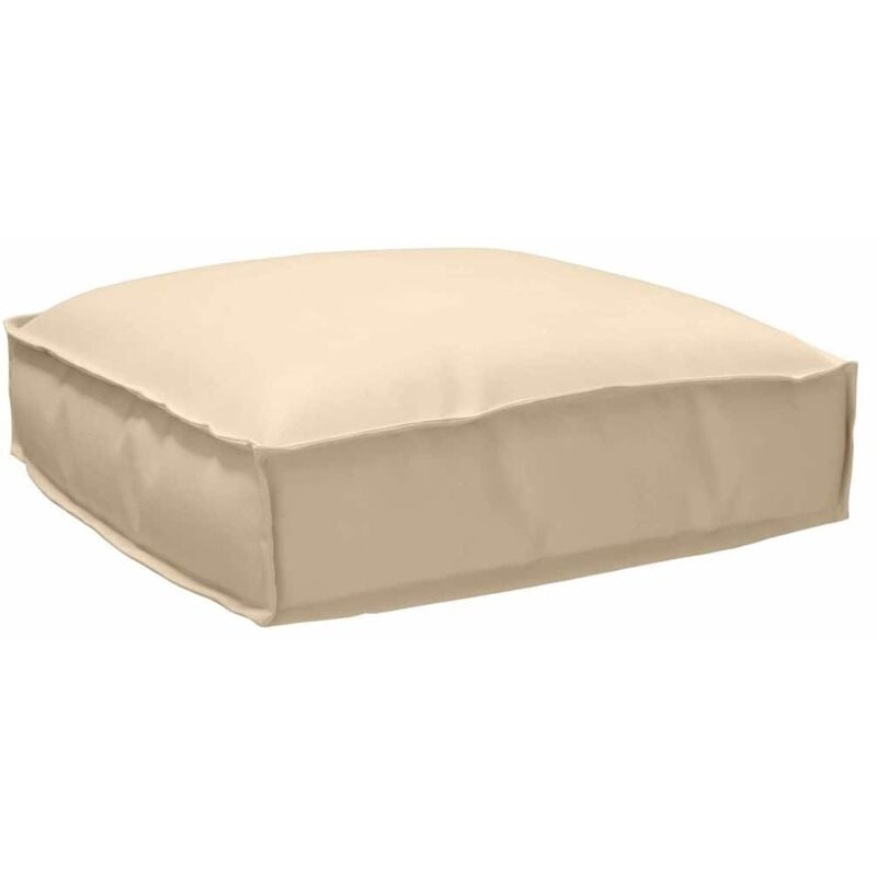 Palettenkissen für Sitzfläche Beige 50 x 50 x 12 cm Vidaxl