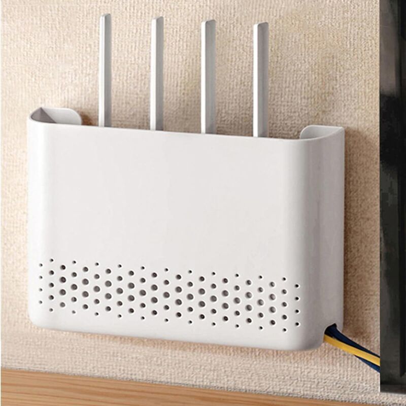 Aufbewahrungsbox für Internet-Router, WLAN-Router-Aufbewahrungsbox, Wandregal für WLAN-Geräte, WLAN-Wandregal für Wohnzimmer, Schlafzimmer, Büro