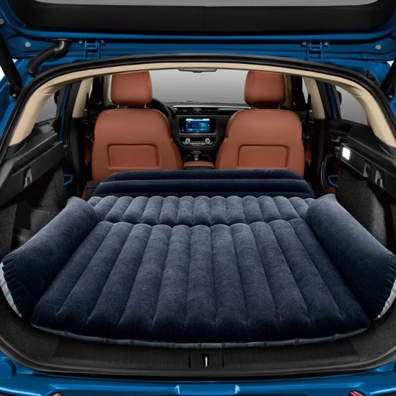 Aufblasbare Automatratze, Auto-Luftmatratze mit Luftpumpe, dickeres aufblasbares SUV-Automatratzenbett zum Schlafen, Ausruhen, Camping im Freien,