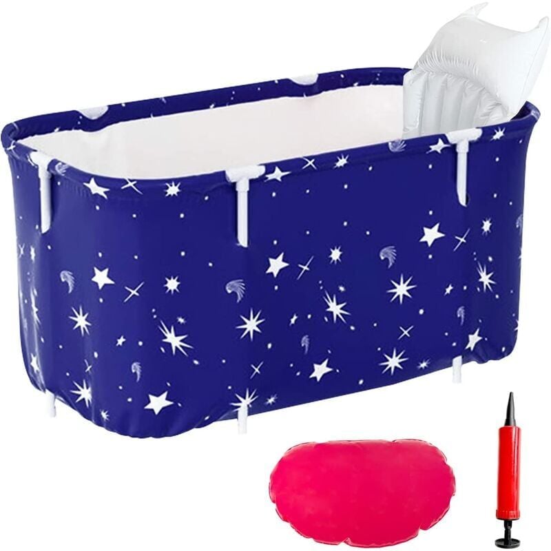 Aufblasbarer Pool, tragbare Badewanne für Erwachsene, faltbare Einweichdusche, freistehende, zusammenklappbare Home-SPA-Badewanne mit aufblasbarem