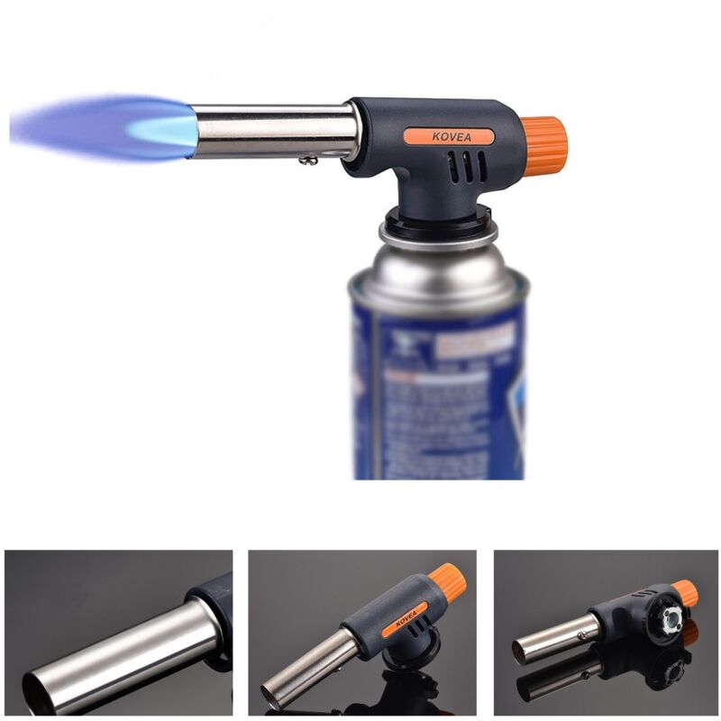 Catherine - Aufblasbares Spritzpistolen-Feuerzeug aus Metall, kulinarisches Schweißfeuerzeug für Outdoor-Küche, Kochen, Grillen, Backen, maximale