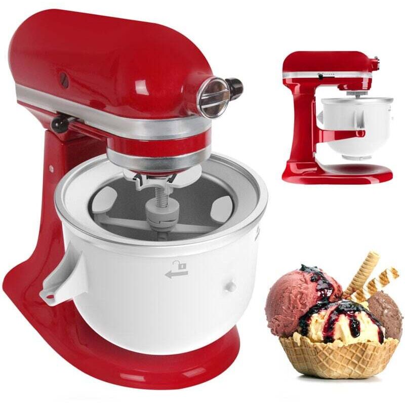 Aufsatz für Eismaschine von KitchenAid für die Küchenmaschine, Frozen Yogurt- und Eismaschine, passend für Küchenmaschinen mit 4,5 qt und mehr. mumu