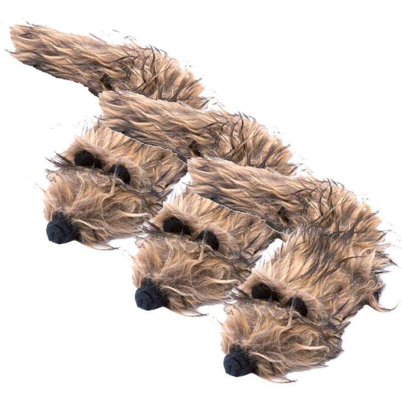 Aumüller - Katzenspielzeug Frettchen Figo, 3er Set - der ultimative Spielspaß für Katzen