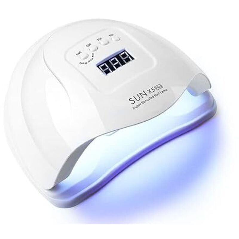 Aushärtende Nagel Lampe 80w/110w Schnelltrocknende Maniküre Phototherapie Maschine UV Gel Nagel Lampe (weiß)