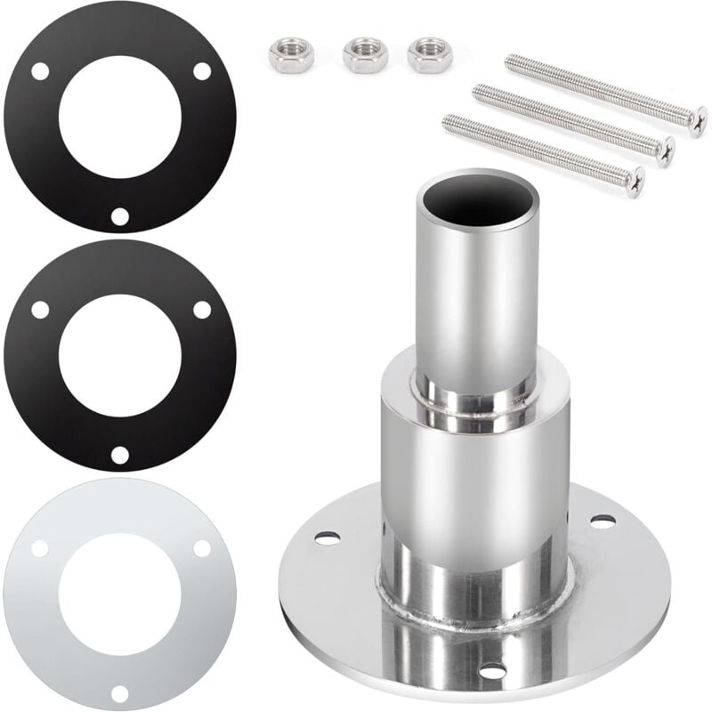 Gabrielle - Auspuffanschluss für Dieselheizung, 24 mm, Edelstahl, Durchbruchauspuff für Diesel-Standheizung, Boot, Auto, lkw, gerader Kopf