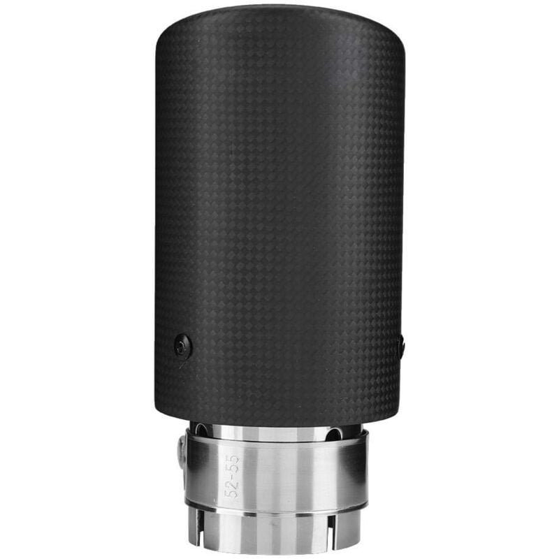Fitags - auspuffblende 54mm,Auspuffrohr (mit Markierung),Kohlefaser Style Car Modified Auslassrohr Schalldämpfer Endrohr 54-76mm Universal Version