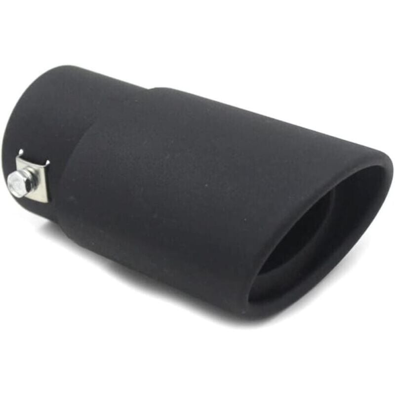 Auspuffblende, Autoauspuffrohre, Edelstahl-Auspuffendrohr für Autoauspuffrohre (gerade, schwarzer Sand)