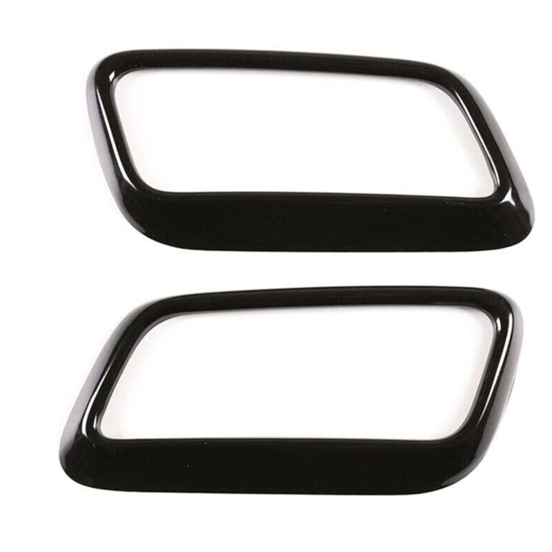 Auspuffblenden für Sportwagen 2018–2022, einteilig, glänzend schwarz