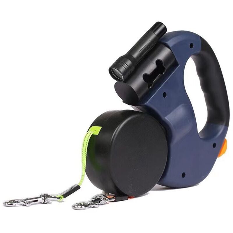 ZVD - Ausziehbare Doppel-Hundeleine – 360° verhedderungsfrei, 3 Meter, bis zu 22,7 kg