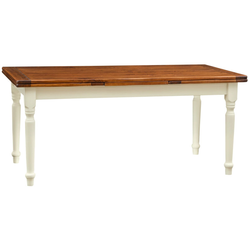 Ausziehbarer Esstisch 180 x 90 cm, Küchentisch aus Massivholz, rechteckiger Tisch, Esstisch aus Holz, hergestellt in Italien