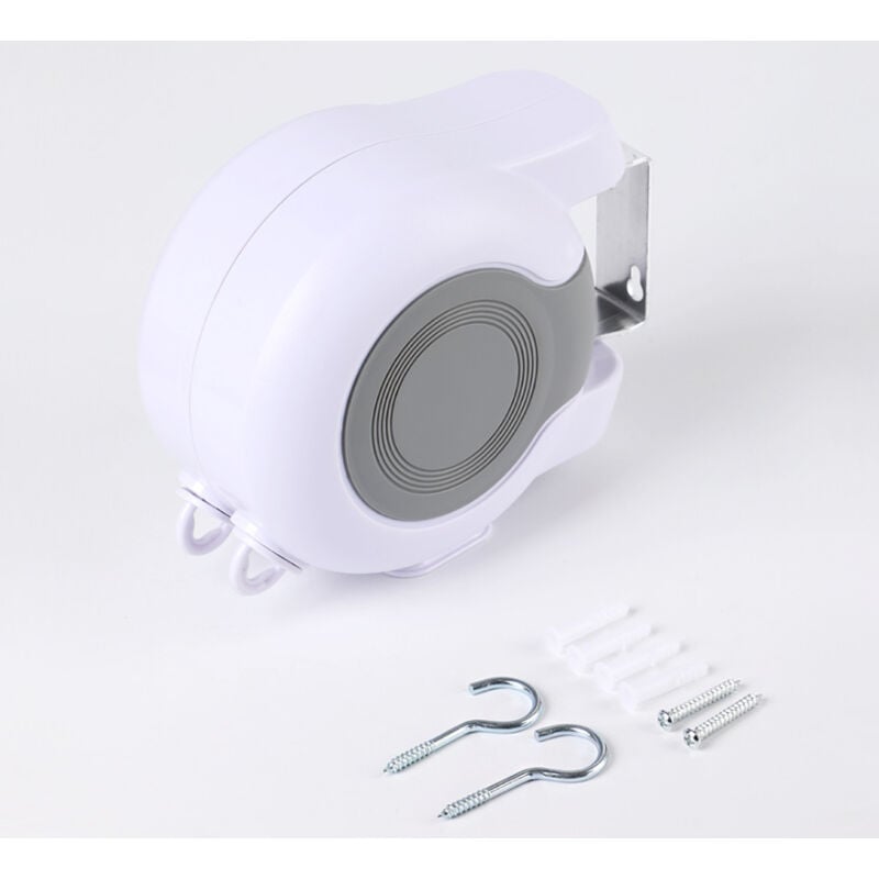 Ausziehbarer Wäscheständer für den Außenbereich, 13 m, zur Wandmontage, ausziehbarer Wäscheständer mit 2 Trockenleinen für Badezimmer, Balkon,