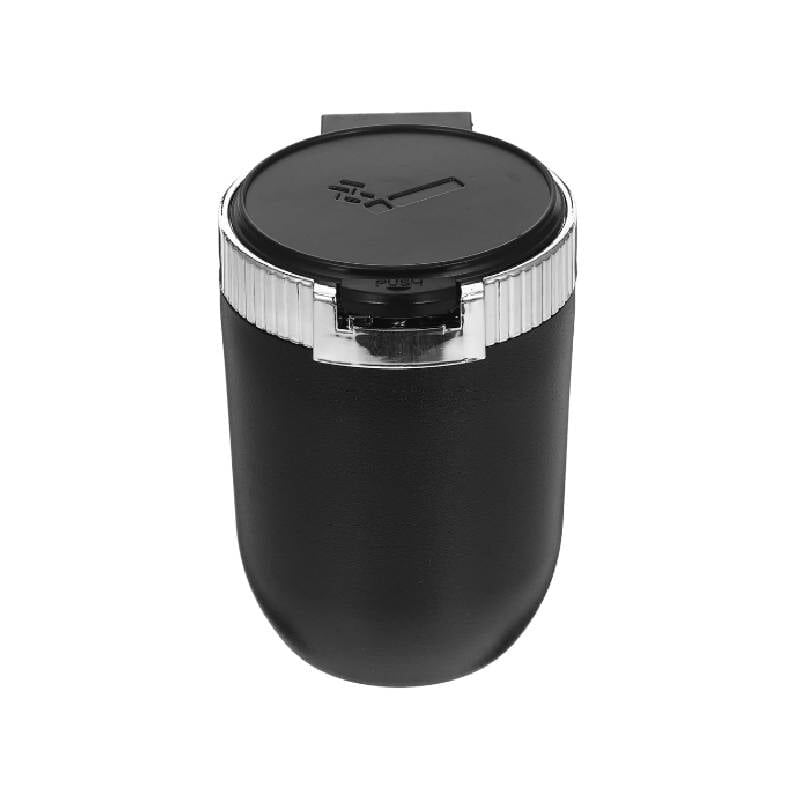 Auto-Aschenbecher mit Deckel, Autoteile, Autoteile, Auto-Aschenbecher für Getränkehalter, tragbarer Aschenbecher mit Deckel, abs, Silber