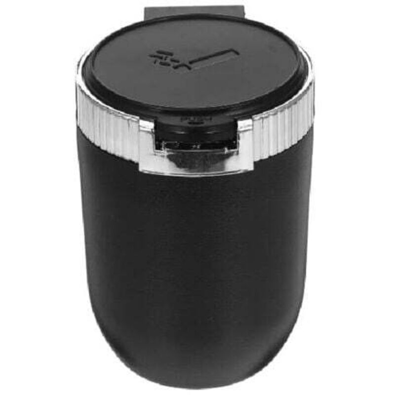 Auto-Aschenbecher mit Deckel, Autoteile, Autoteile, Auto-Aschenbecher für Getränkehalter, tragbarer Aschenbecher mit Deckel, ABS, Silber