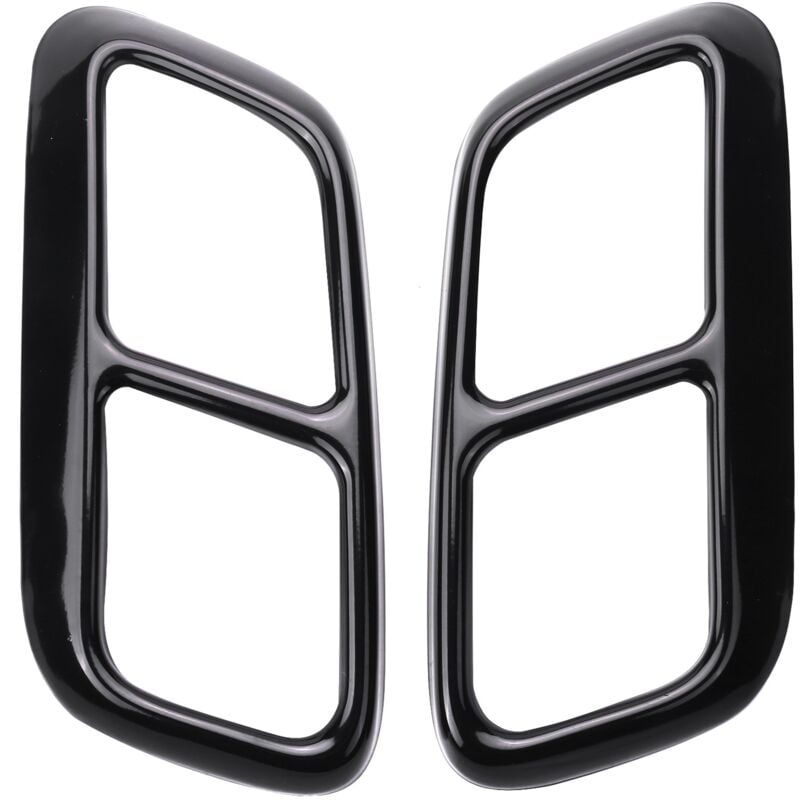 Tlily - Auto-Auspuffblende, Edelstahl-Endkappe für Sport 2018 2019 – Schwarz