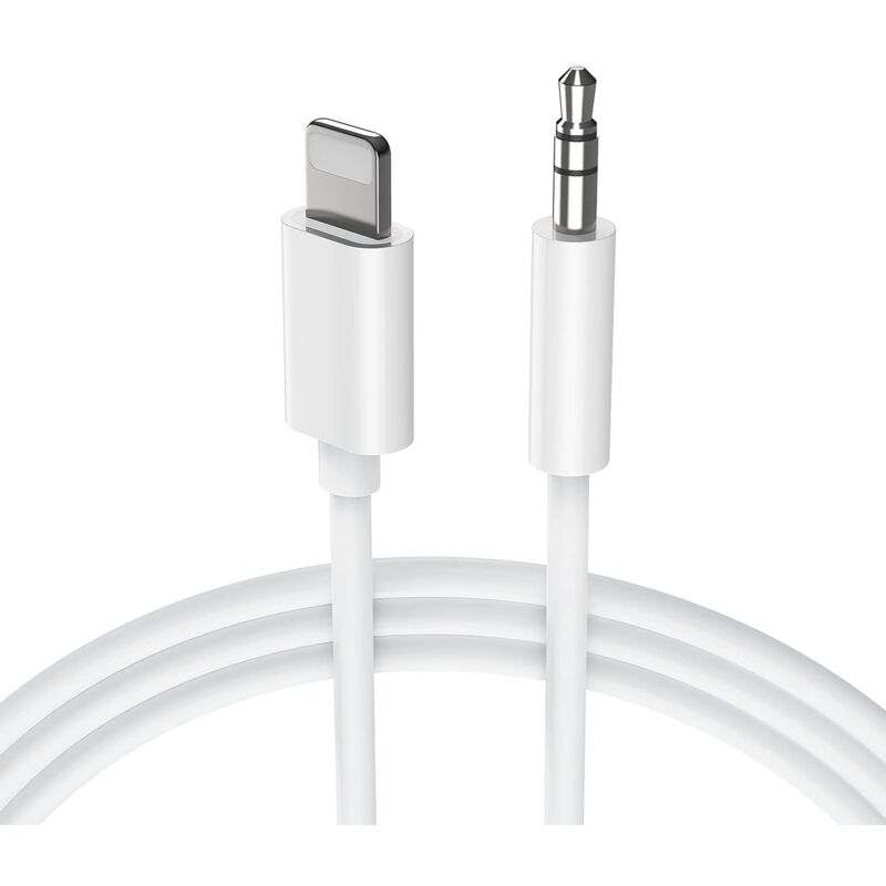 Auto-Aux-Audiokabel für iPhone 12, Auto-Aux-Klinkenstecker, 3,5 mm Stereo-Stecker, kompatibel mit iPhone 14/13/12/11 Pro Max/Pro/8/8Plus/7 Plus/X/XR,